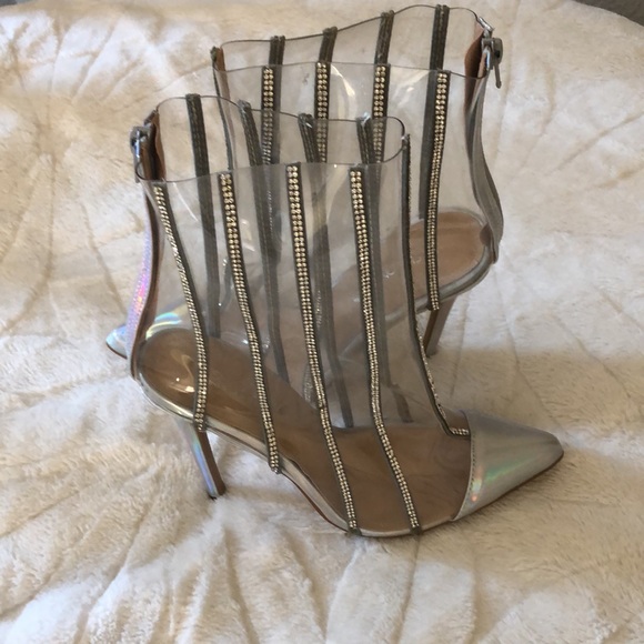 Fashion Nova Clear Bootie - Picture 4 of 5